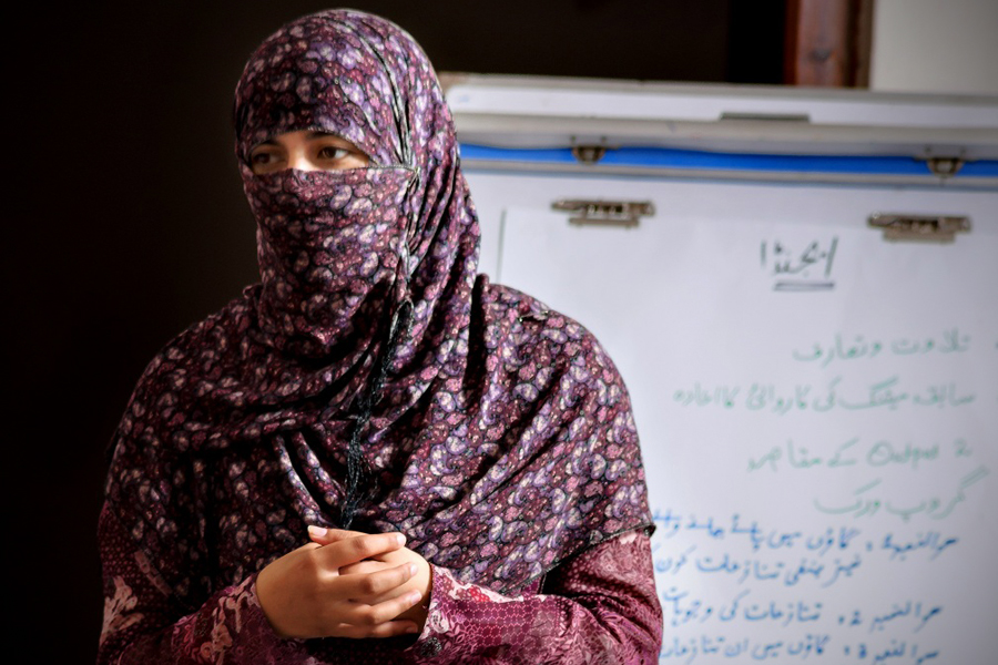 Group planning session in Pakistan