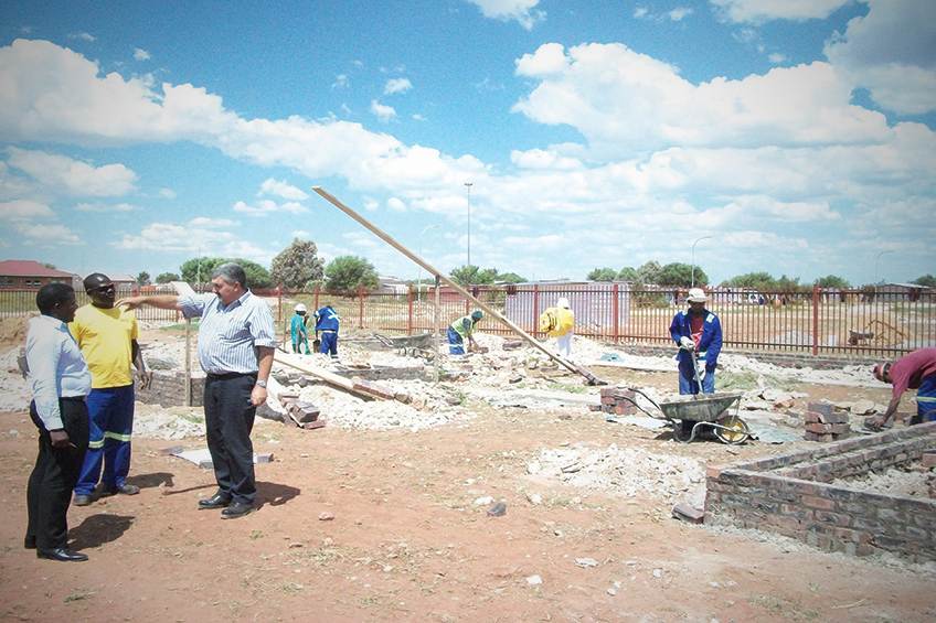 Photo of construction site in South Africa