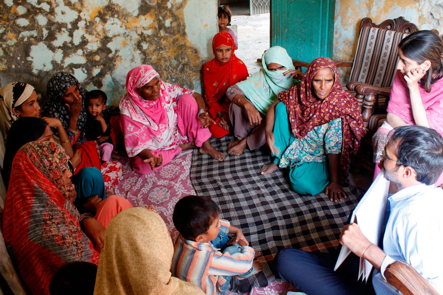 Photo of a women at a training session.